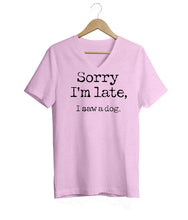 Load image into Gallery viewer, Sorry I'm Late V-Neck