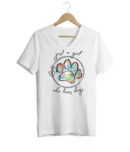 Load image into Gallery viewer, Just a Girl V-Neck